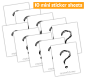Preview: Mystery Mini Sticker Bundle - 10 Mini Stickerbögen